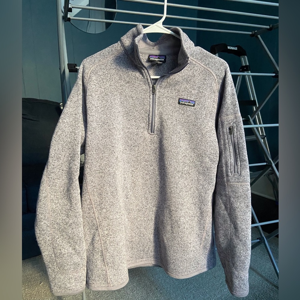 [EUC] Women’s 1/4 Zip Patagonia Better Sweater Fleece Jacket, Purple-Grey